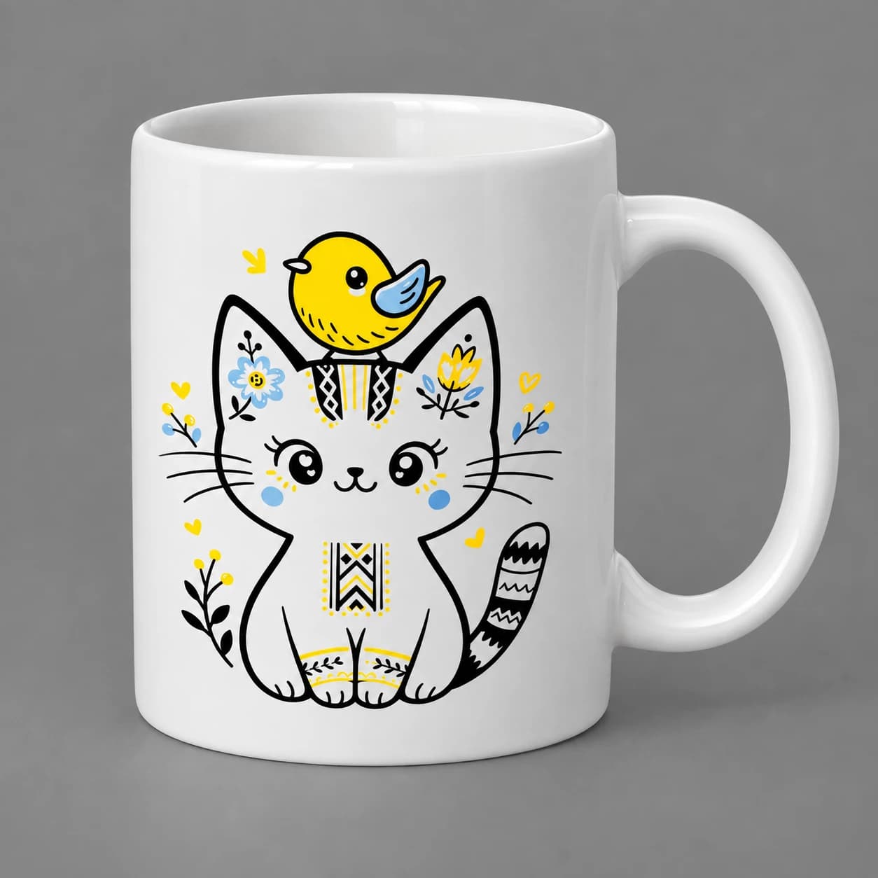Чашка «Котик у вишиванці